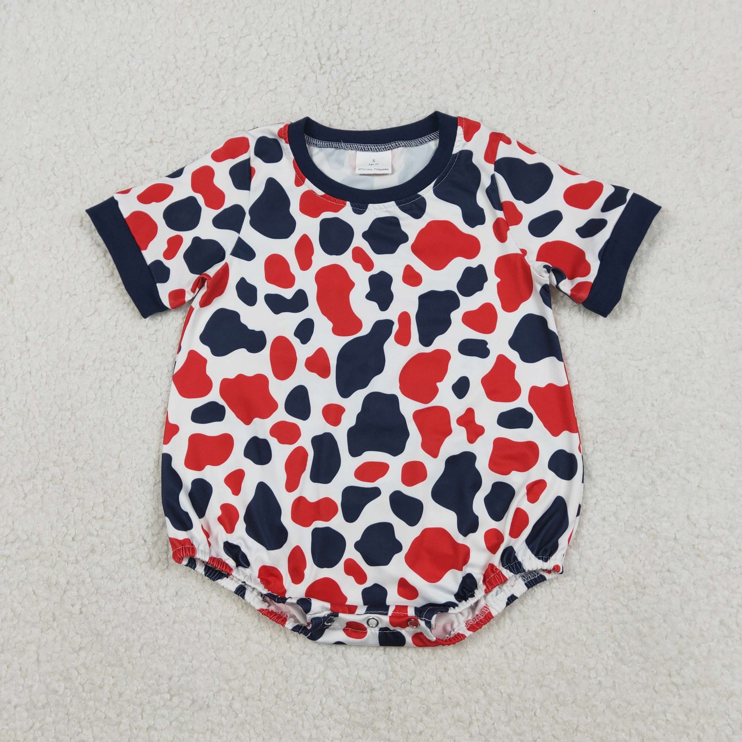 RTS Sibling Baby Boys Short Sleeves Navy Buttons Shirt Camo Shorts Set Romper Shirt 4th of July Clothes