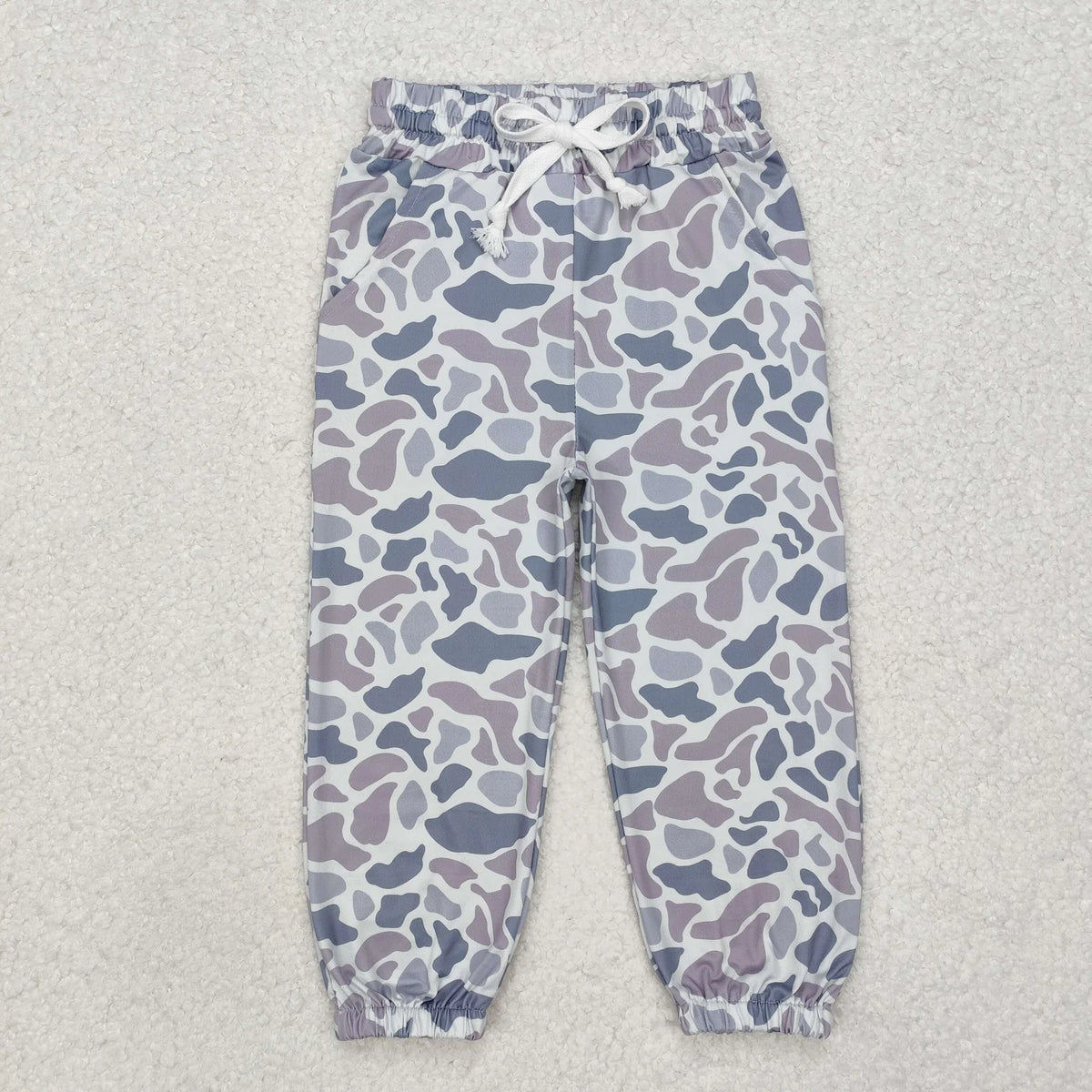 USA Shop Baby Boys Kids Grey Camo Pockets Jogger Pants Hunting Clothes
