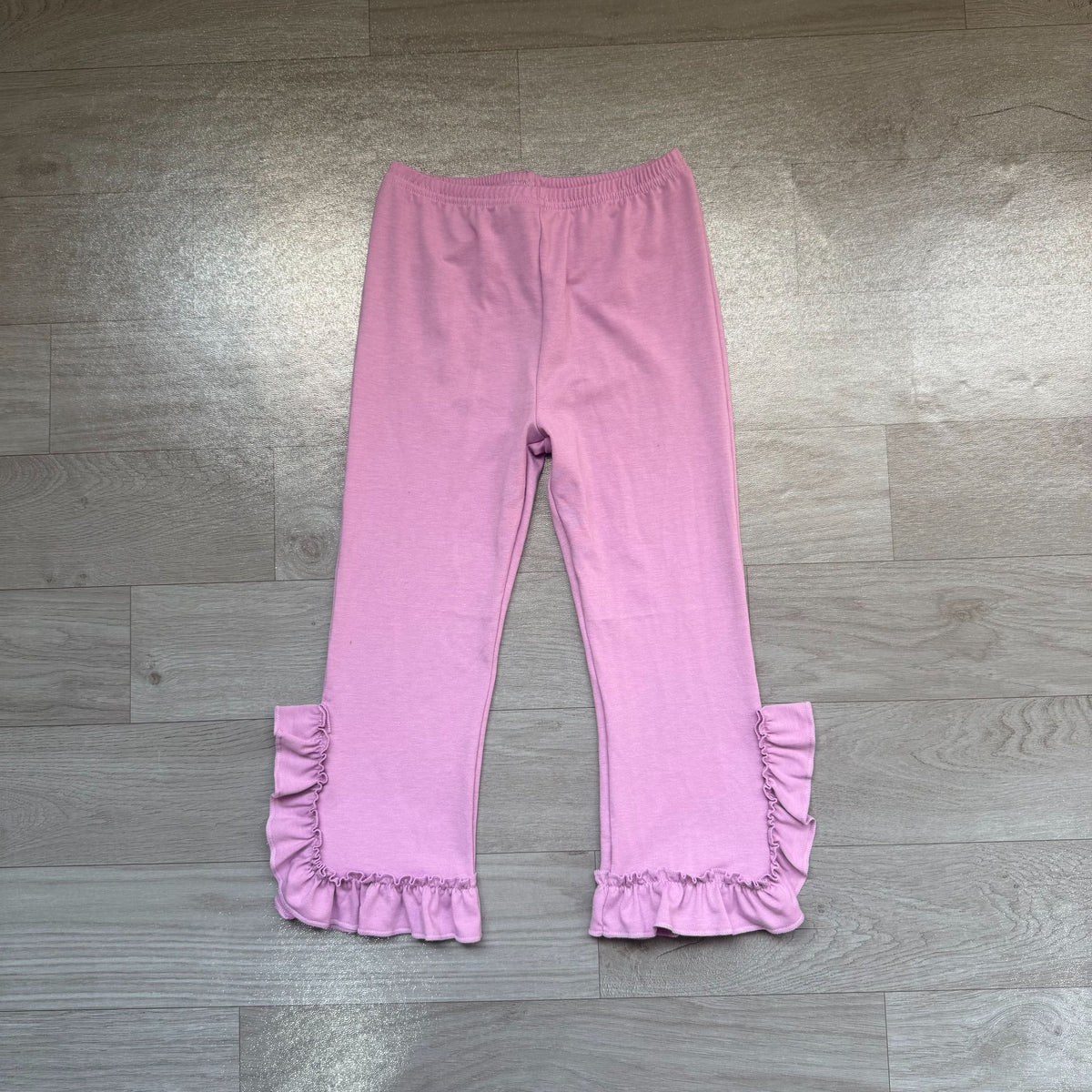 No moq Preorder Baby Girls Kids Purple Ruffle Pants Bottoms Cotton Clothes