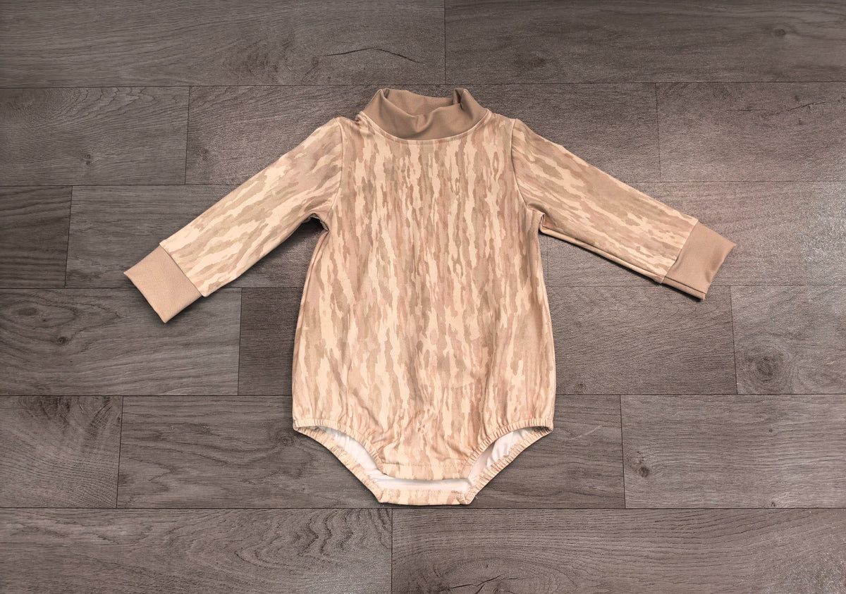 No moq Preorder Baby Kids Infant Long Sleeves Bubble Camo Romper Yoga Active Clothes