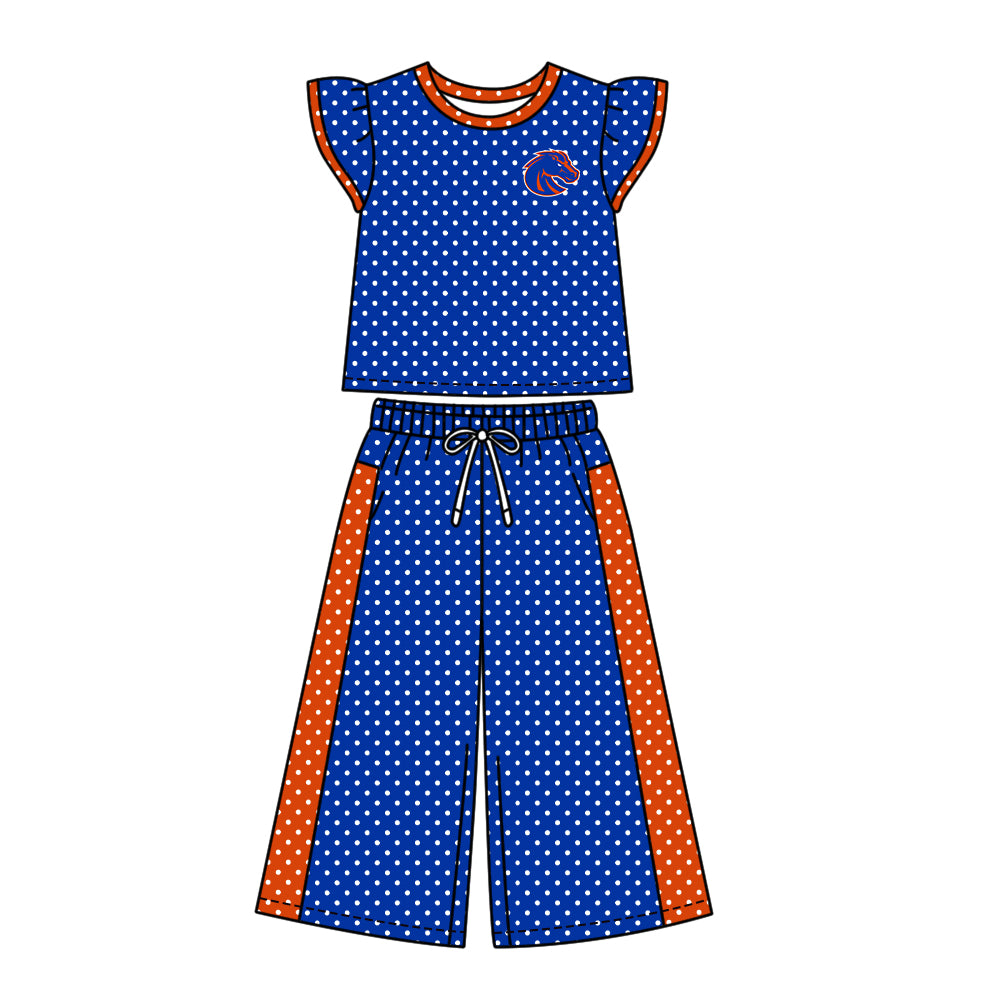 Moq 5 Baby Girls Kids Short Sleeves Shirt Pants Team Set Clothes