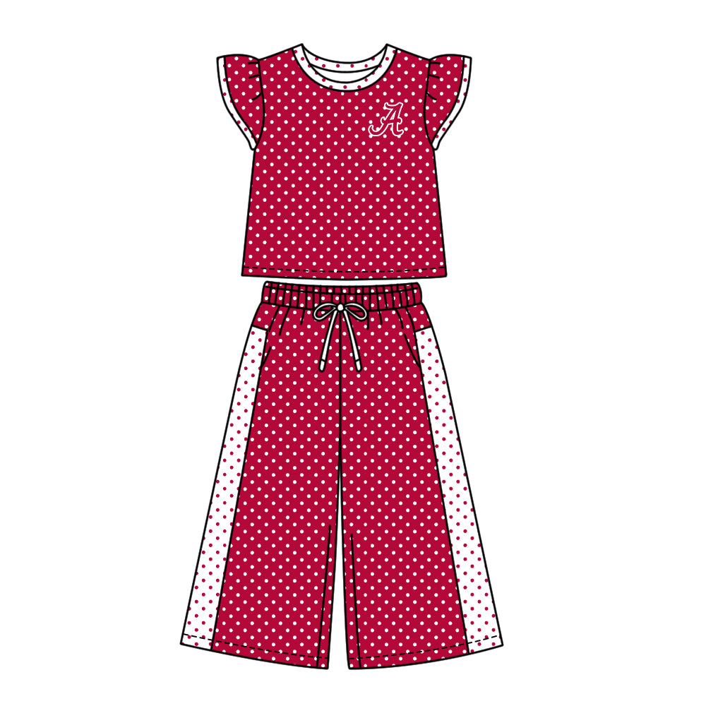 Moq 5 Baby Girls Kids Short Sleeves Shirt Pants Team Set Clothes