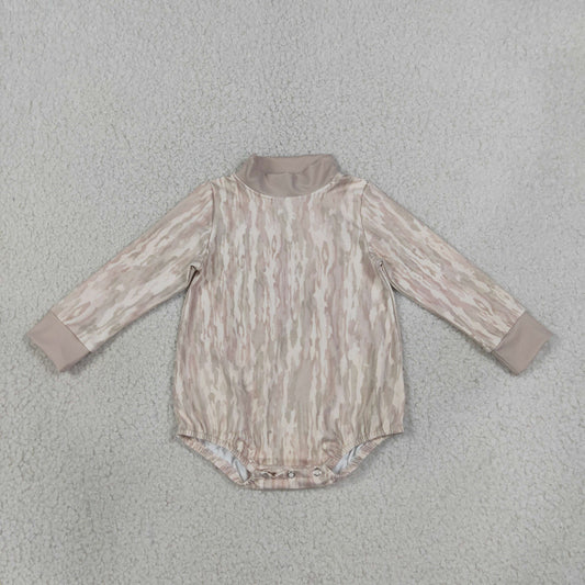 Baby Kids Infant Long Sleeves Bubble Camo Romper Yoga Active Clothes