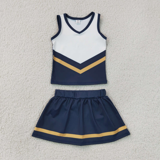 Sibling Baby Girls Kids Cheer Tops Skirts Shorts Team Sets Yoga Active Clothes