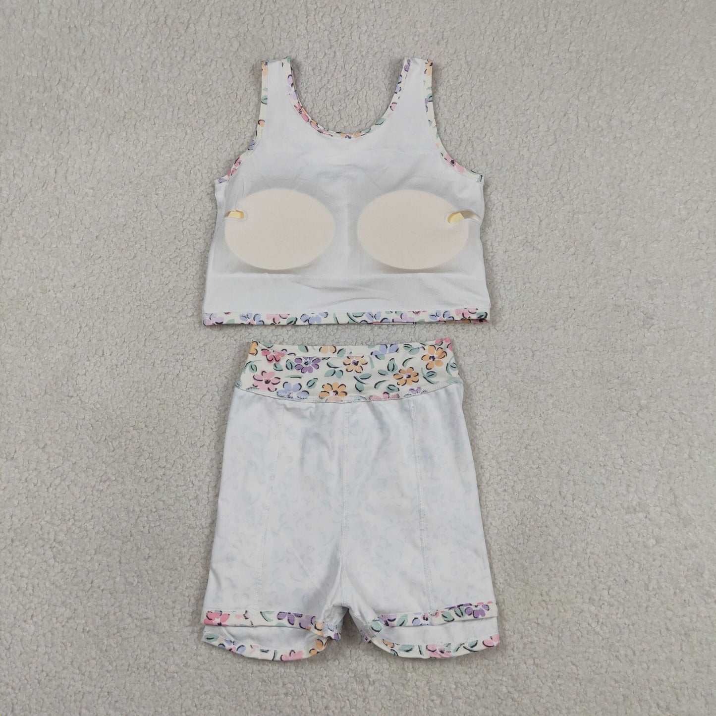Baby Girls Kids Flower Tops Skirt Shorts Yoga Summer Set