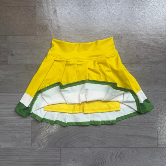No moq Preorder Baby Girls Kids Yellow Green Skirt Shorts Bottoms Yoga Clothes