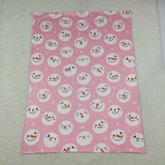 Baby Girls Kids Christmas Pink Blanket