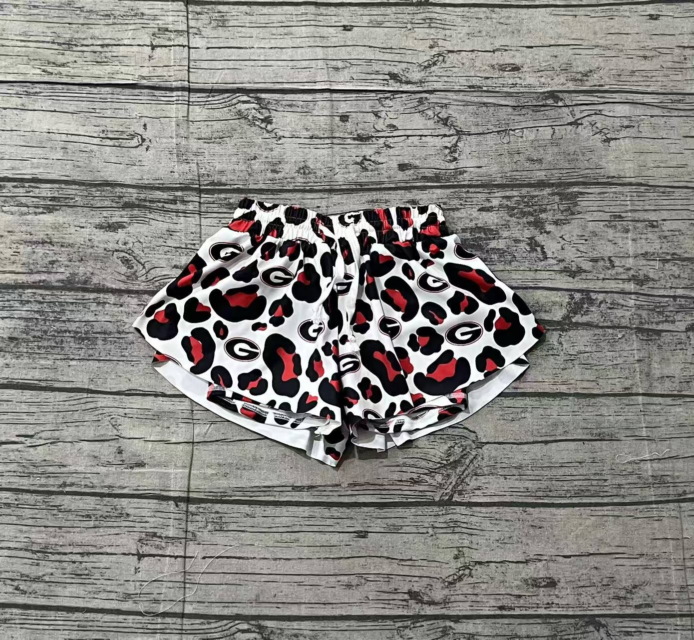 RTS Adult Women Leopard G Team Yoga Active Ruffle Shorts Bottom