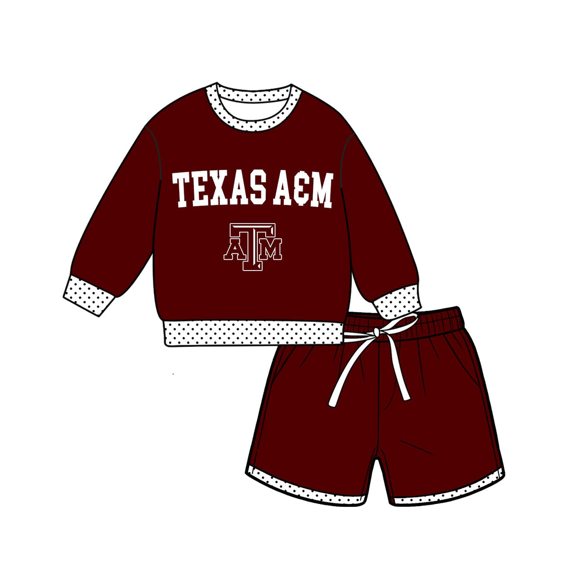Moq 5 Baby Girls Kids Long Sleeves Shirt Shorts Team Set Clothes