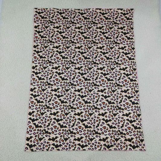 Baby Girls Kids Bats Leopard Halloween Blanket