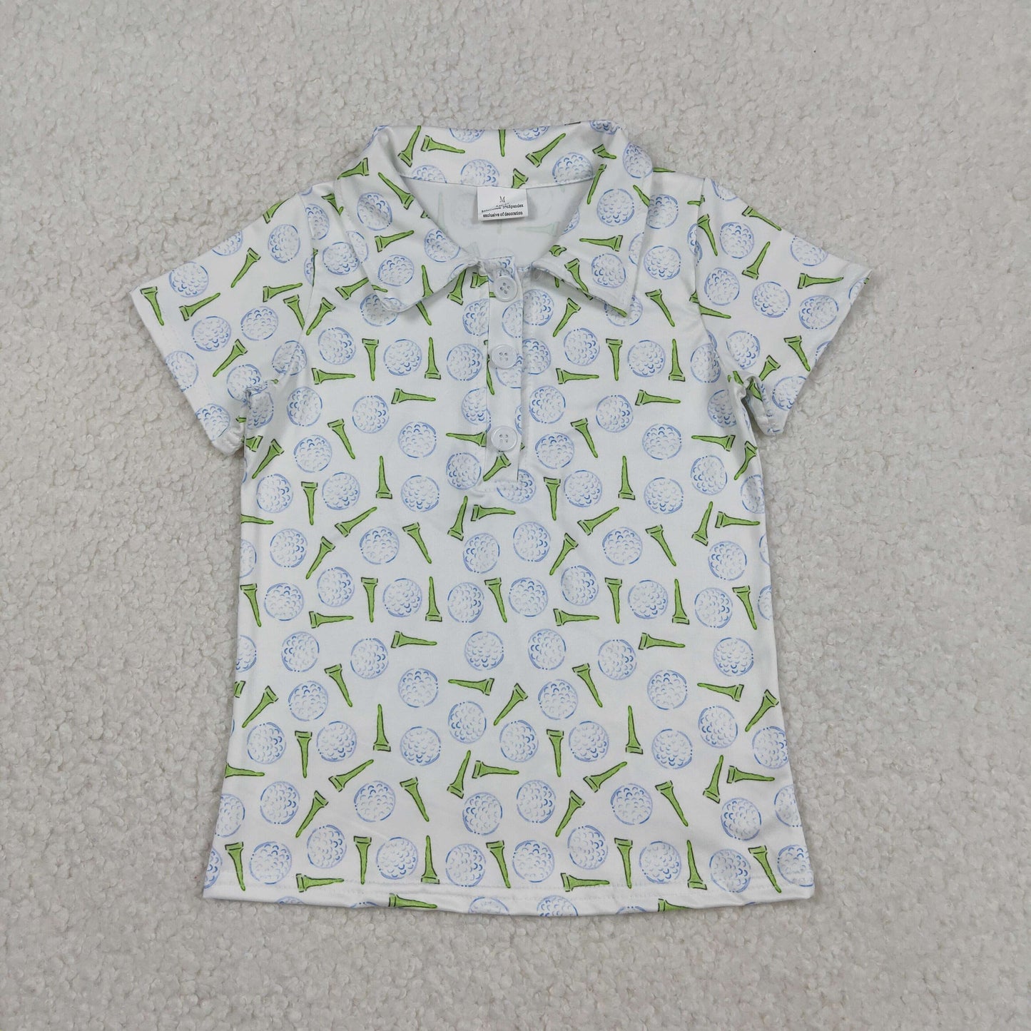 Baby Boys Kids Short Sleeves Golf Buttons Shirt Tops