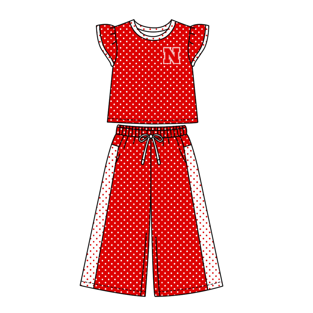 Moq 5 Baby Girls Kids Short Sleeves Shirt Pants Team Set Clothes