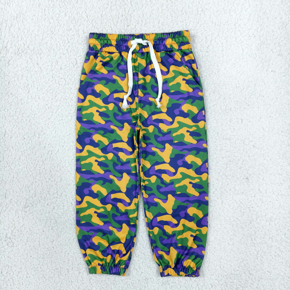 Baby Boys Kids Mardi Gras Pockets Pants Bottoms Camo Clothes RTS