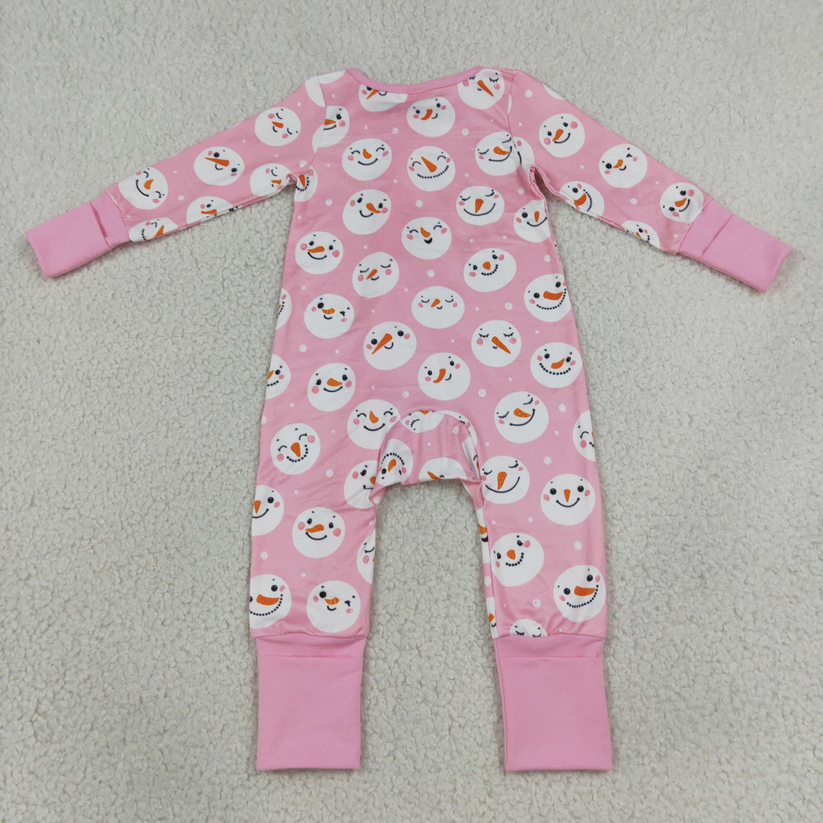 Sibling Baby Girls Kids Pink Long Sleeves Zipper Romper Sets Pajamas Blankets Christmas Clothes