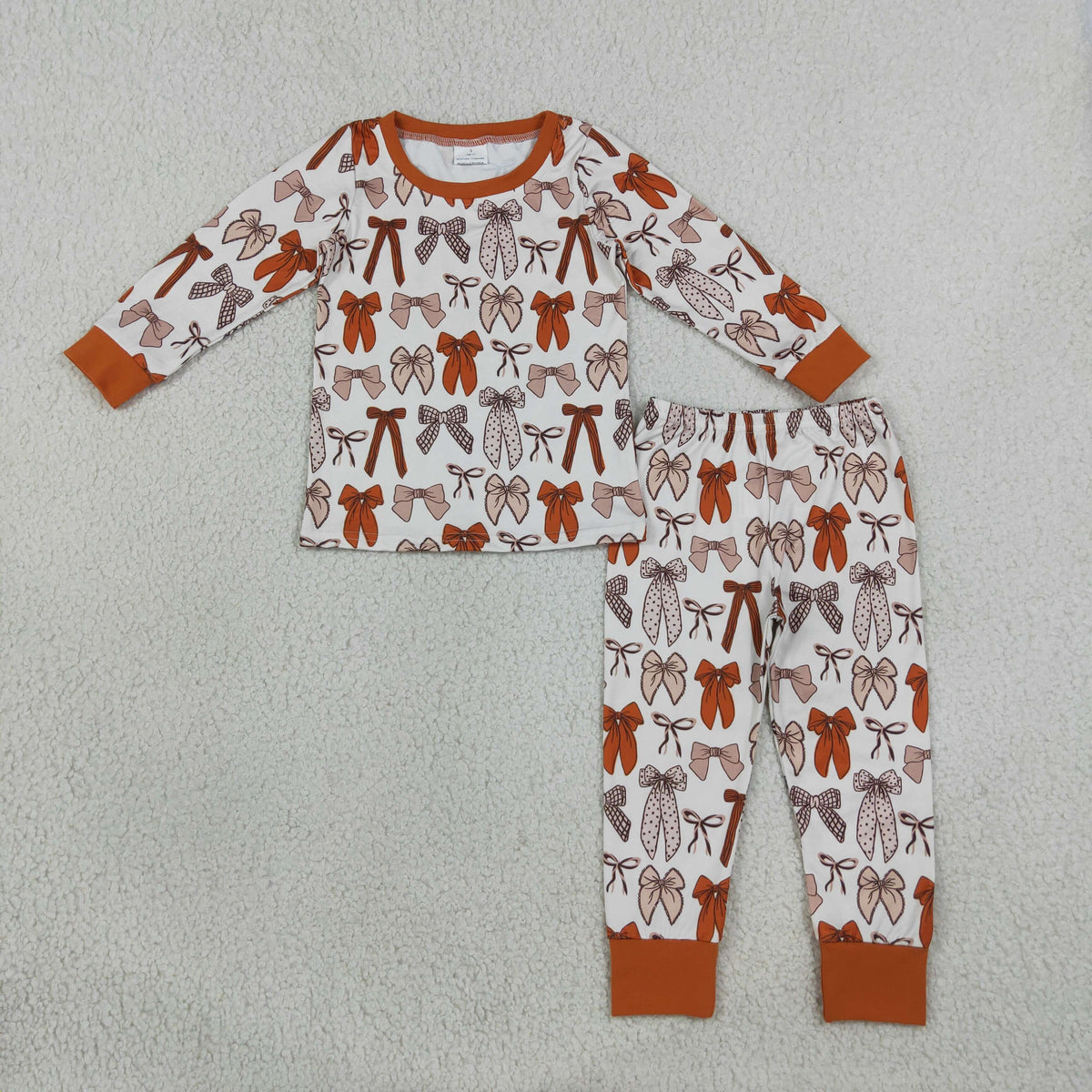 Sibling Girls Kids Long Sleeves Bows Shirt Pants Set Romper Fall Clothes