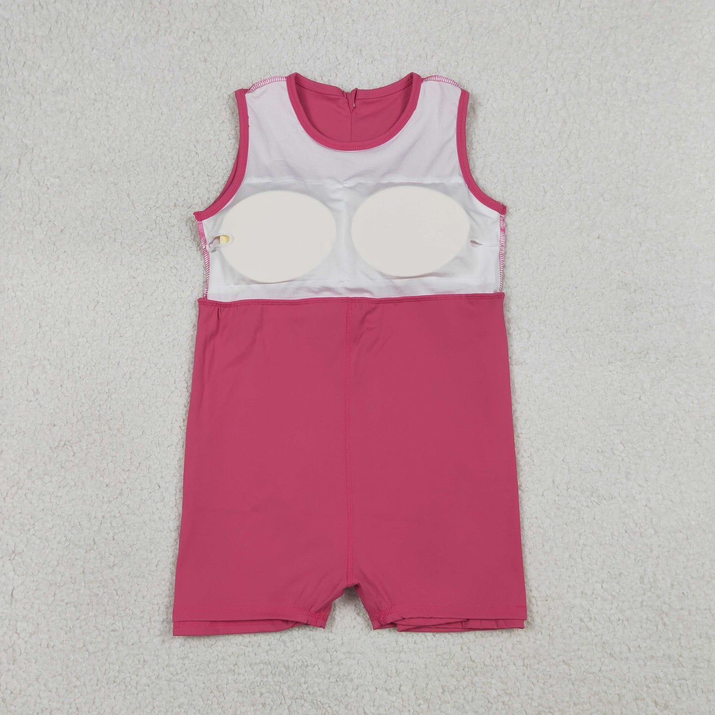 Baby Girls Kids Pink Sleeveless Ruffle Yoga Shorts Knee Length Dress
