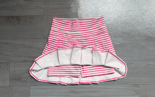 No moq Preorder Baby Girls Kids Pink Stripes Skirt Shorts Bottoms Yoga Active Clothes