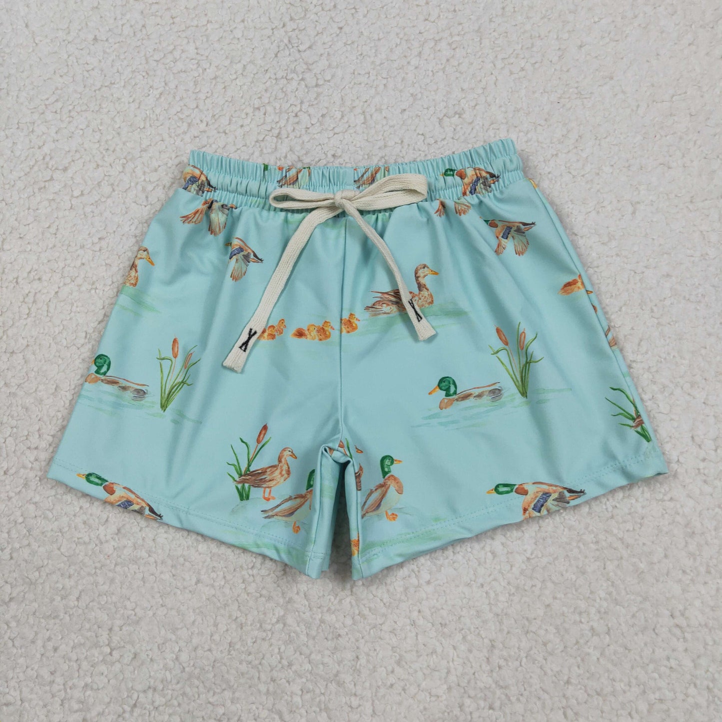 Baby Boys Kids Ducks Green Swimming Trunks Shorts Bottoms