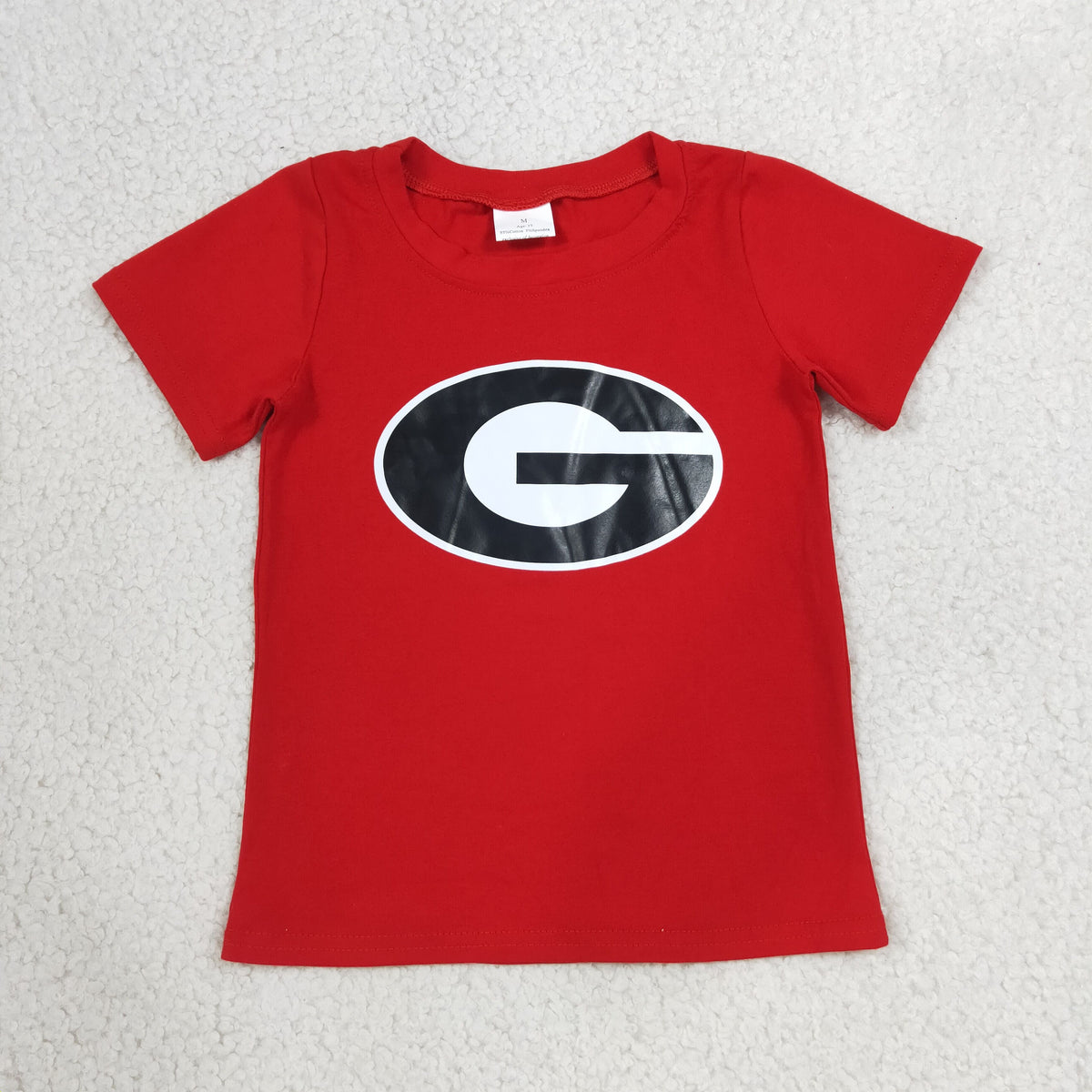 Sibling Baby Boy Kids Short Sleeves Cotton Shirts Tops Team Clothes