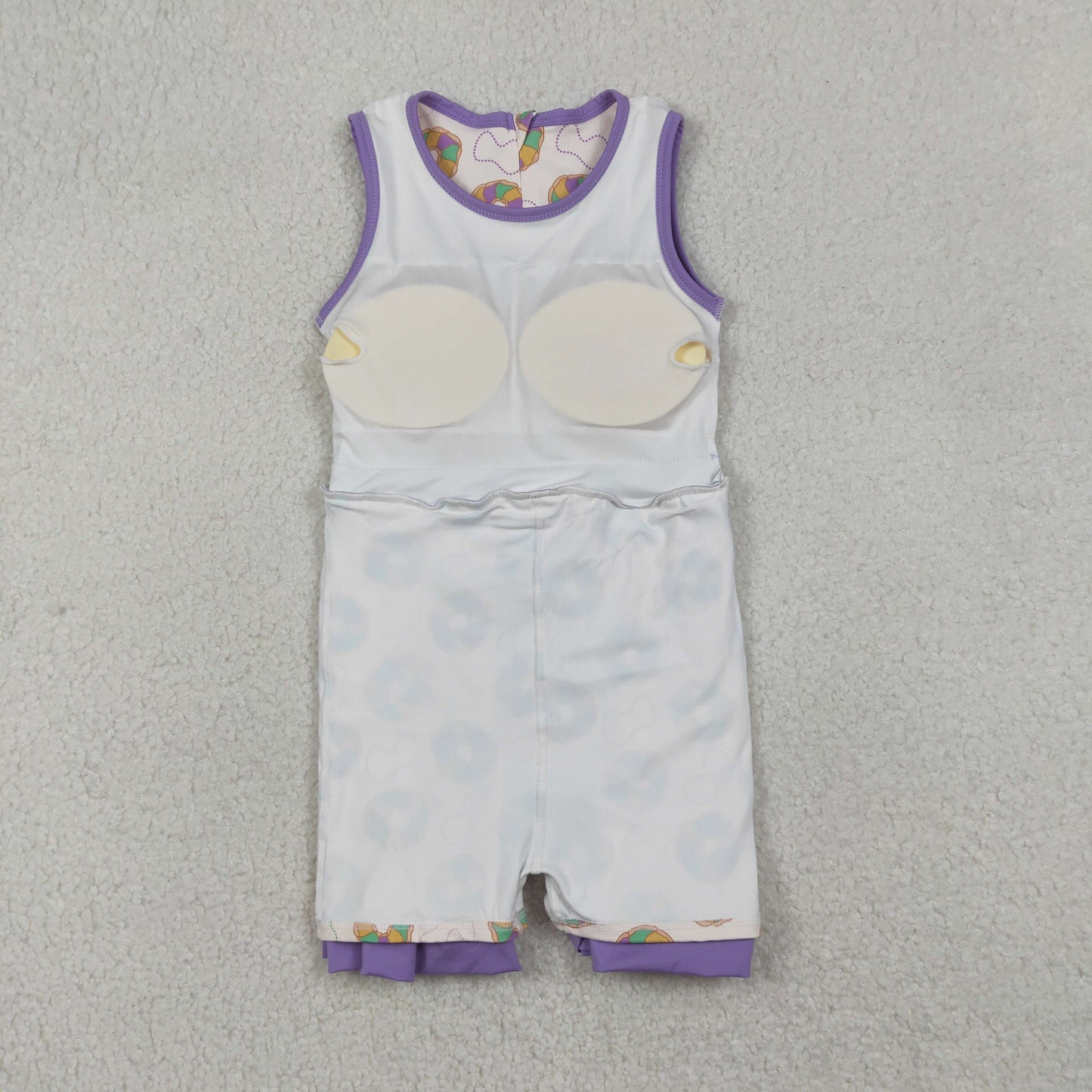 Baby Girls Kids Sleeveless Donuts Skort Yoga Active Mardi Gras Dress
