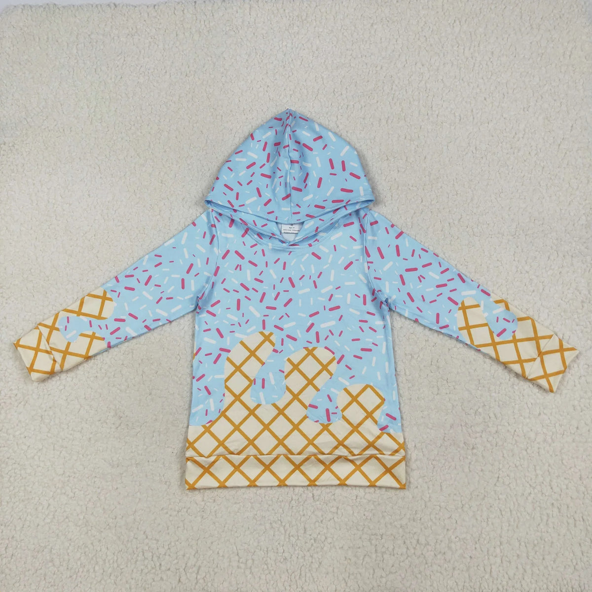 USA Shop Baby Boys Kids Long Sleeves Sprinkles Drips Hoodie Blue Shirt Tops