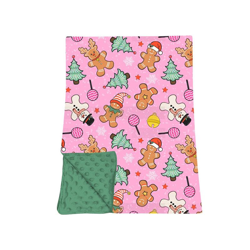 Moq 5 Preorder Baby Girls Kids Gingerbread Tree Christmas Blanket