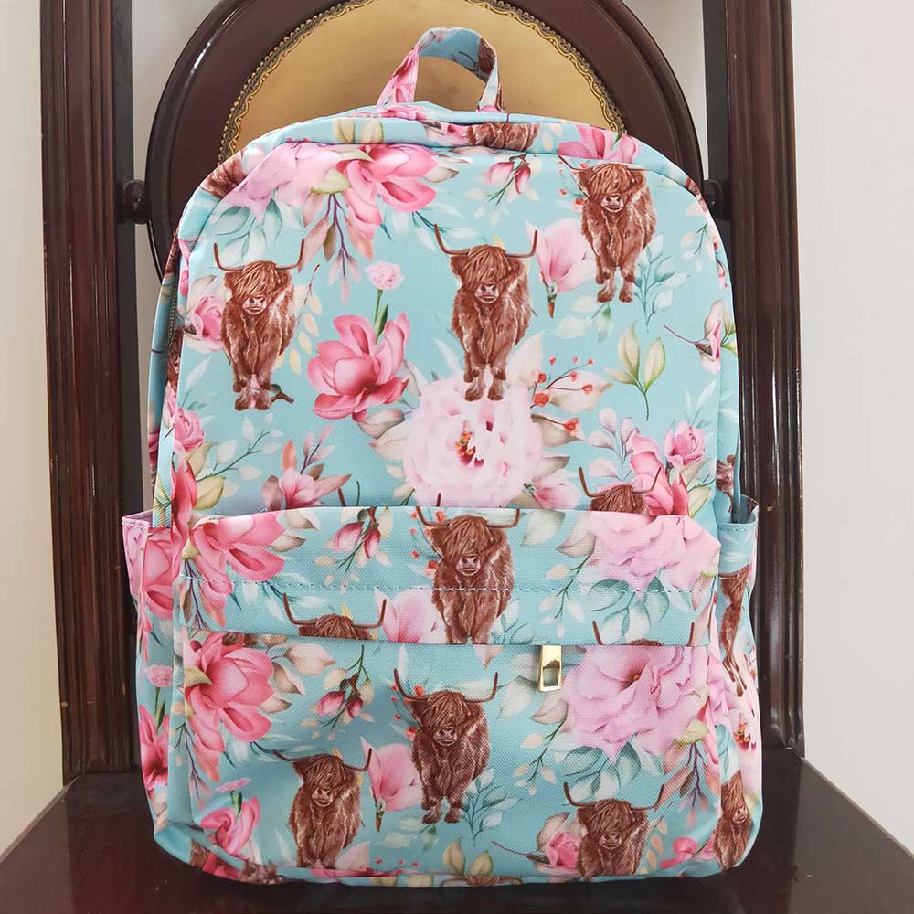 USA Shop Baby Kids Toddler Flower Western Cow School Backpack Bag