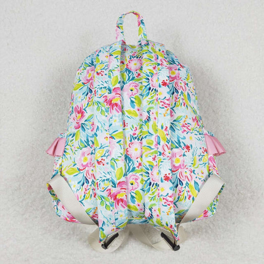 USA Shop Baby Girls Kids Flower Ruffle Backpack School Bag