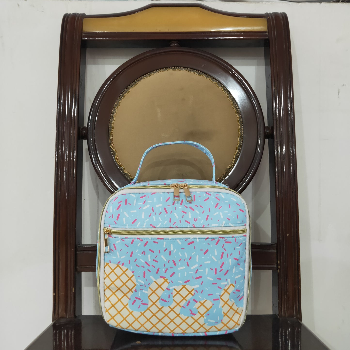 USA Shop Baby Kids Sprinkles Drip School Blue Lunch Box