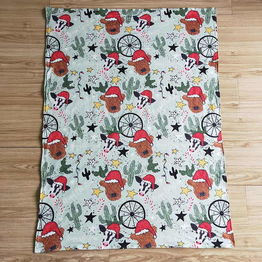 USA Shop Baby Kids Christmas Cow Blanket