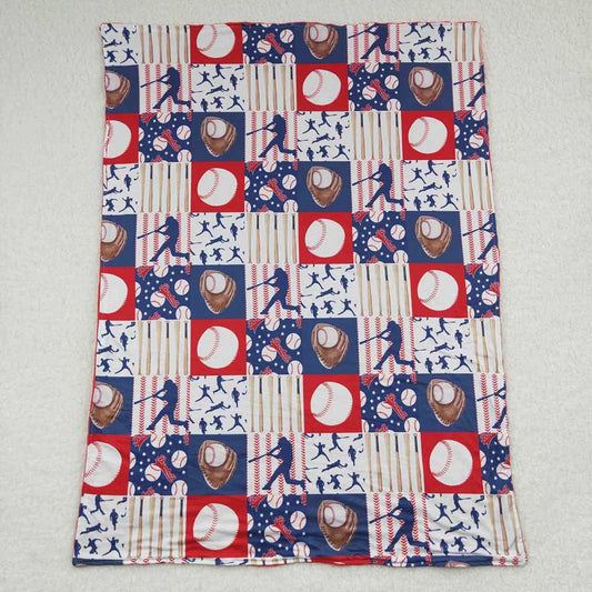 USA Shop Baby Boys Kids Baseball Red Blanket