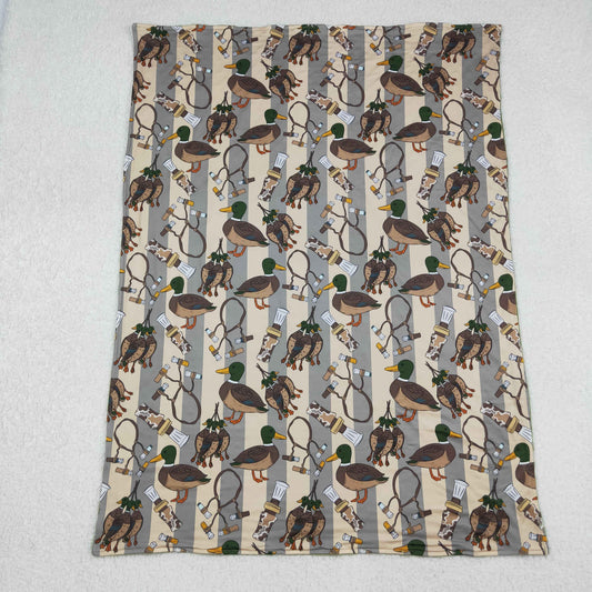 USA Shop Baby Kids Ducks Stripes Hunting Minky Blanket