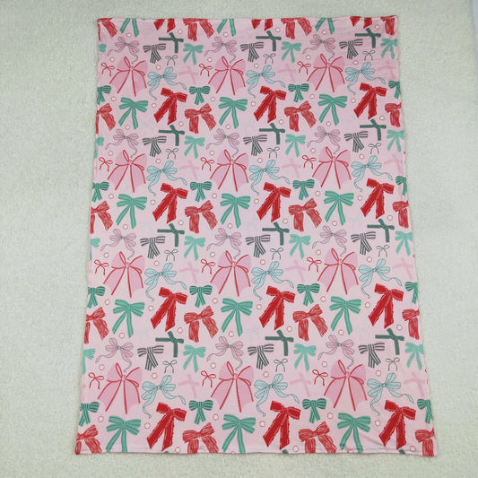 USA Shop Baby Girls Kids Bows Christmas Blanket
