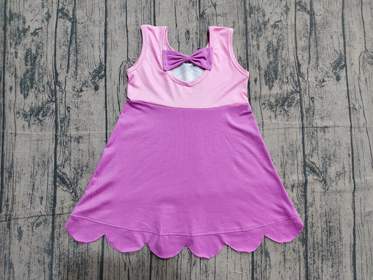 Preorder Baby Girl Pink Sleeveless Knee Length Princess Dress
