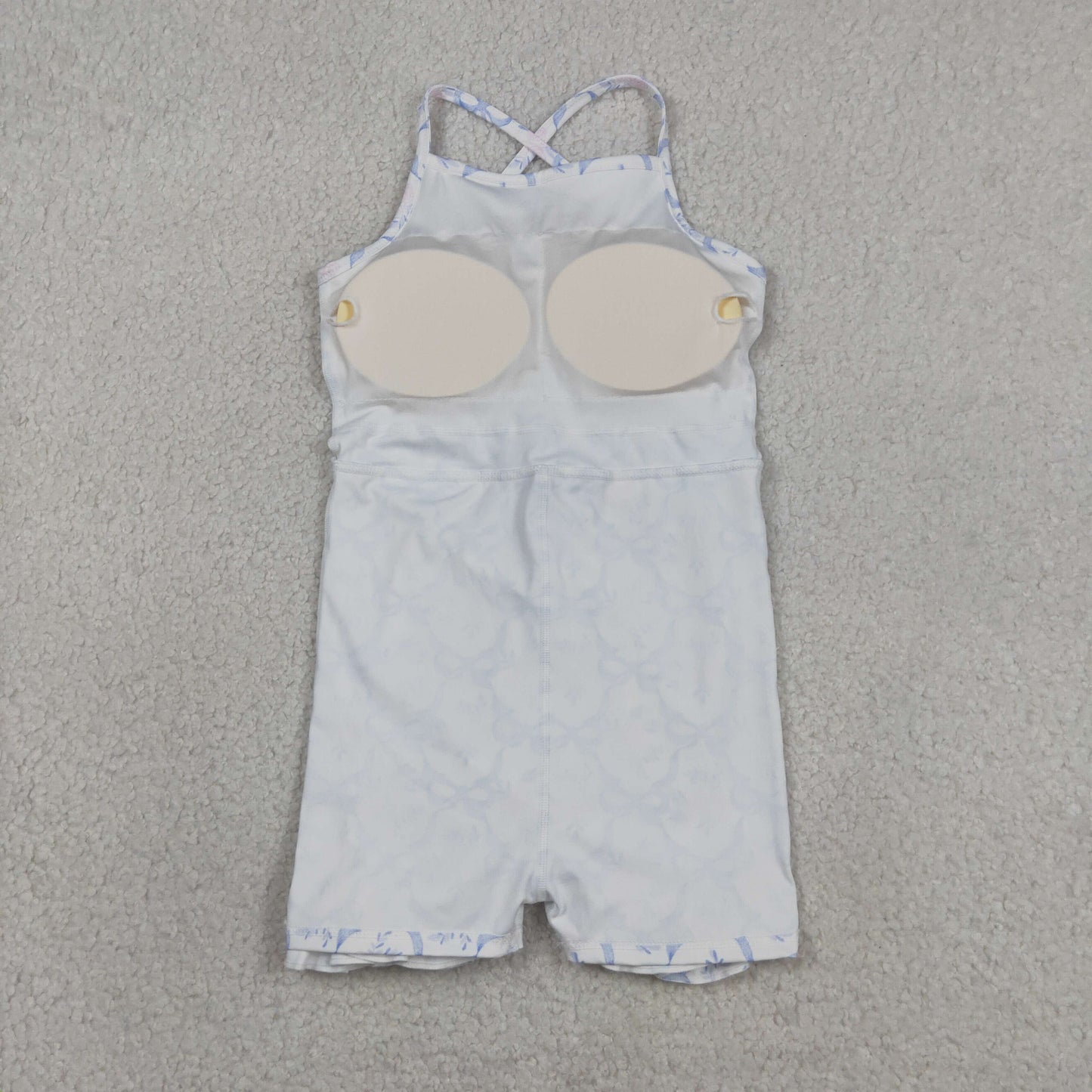 USA Shop Baby Girls Blue Bows Flower Yoga Active Shorts Ruffle Knee Length Dress