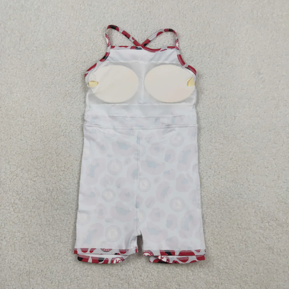 RTS Sibling Baby Girl Kids Sleeveless Leopard Team Knee Length Yoga Active Dresses
