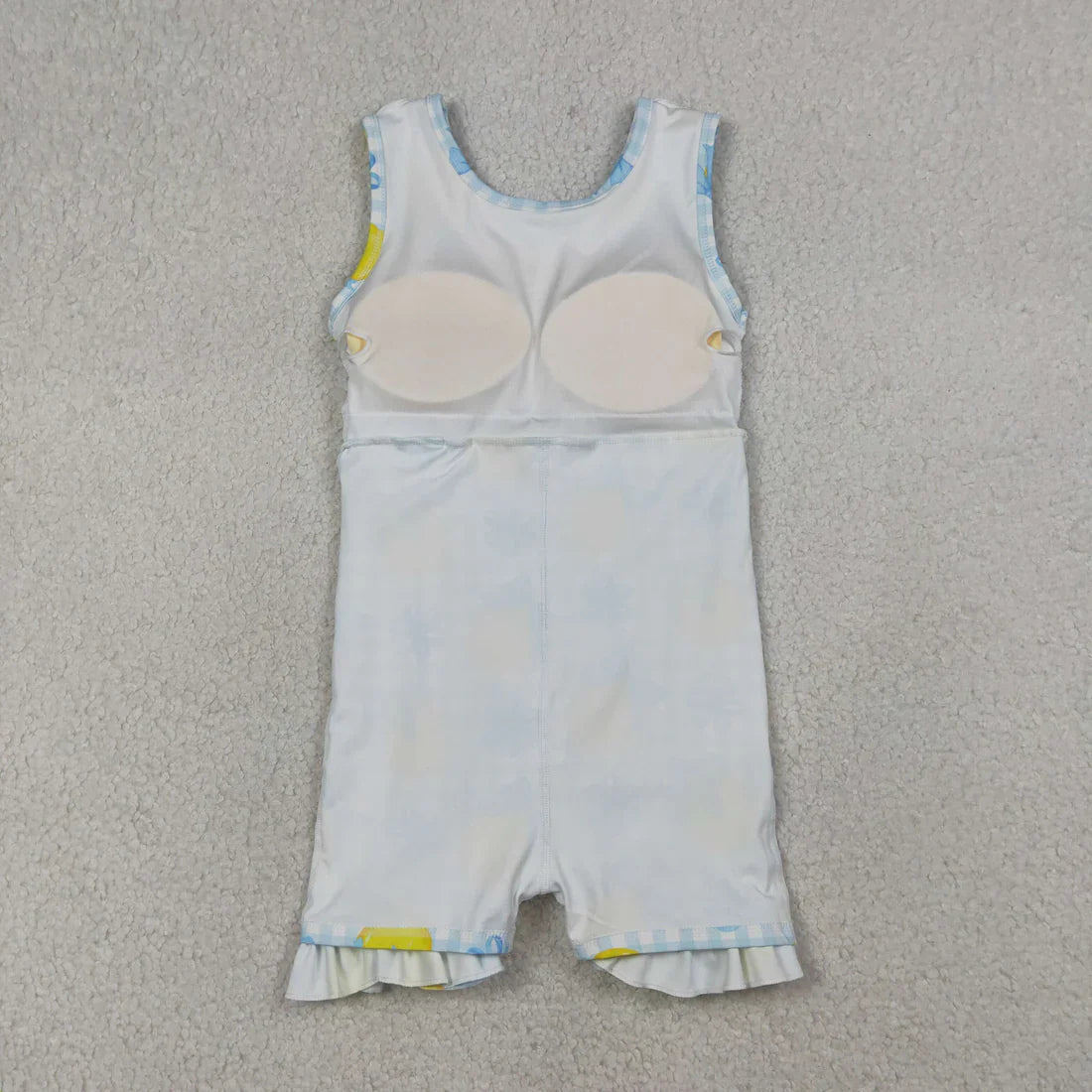 RTS Sibling Baby Girls Kids Lemons Bows Plaid Yoga Active Shorts Knee Length Dresses