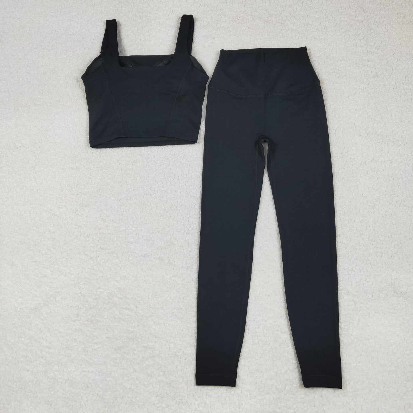 USA Shop Adult Women Straps Black Vest Pants Yoga Active Set