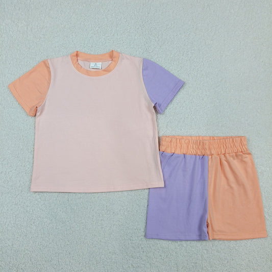 Sibling Baby Boys Girls Kids Short Sleeves Shirts Shorts Cotton Sets Summer Clothes