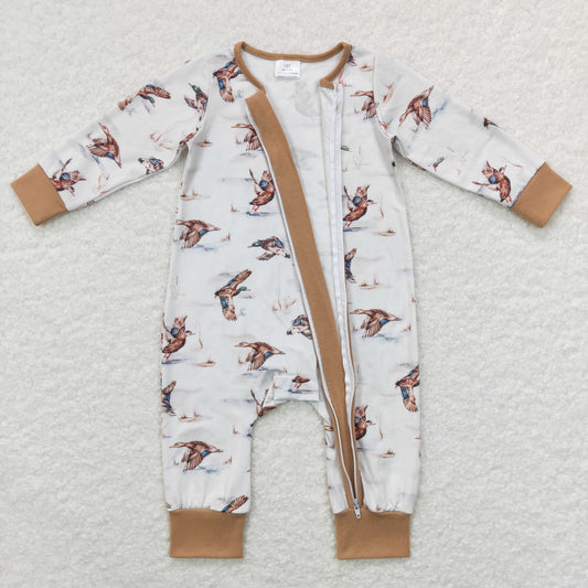 USA Shop Baby Boys Infant Long Sleeves Ducks Zipper Hunting Romper