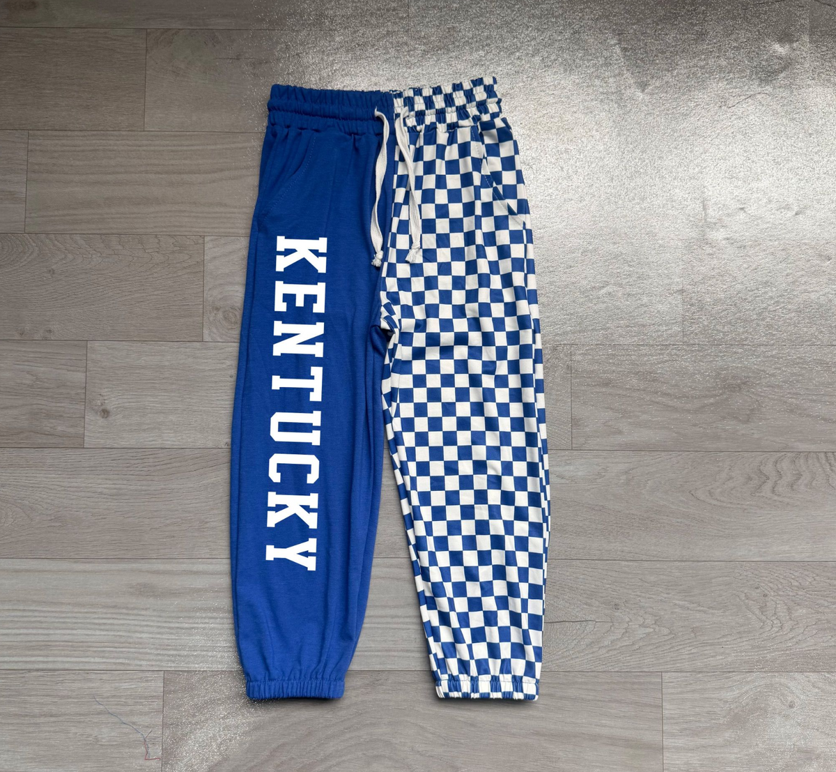 No moq Baby Boys Kids Blue Checked Pockets Pants Bottoms Team Clothes