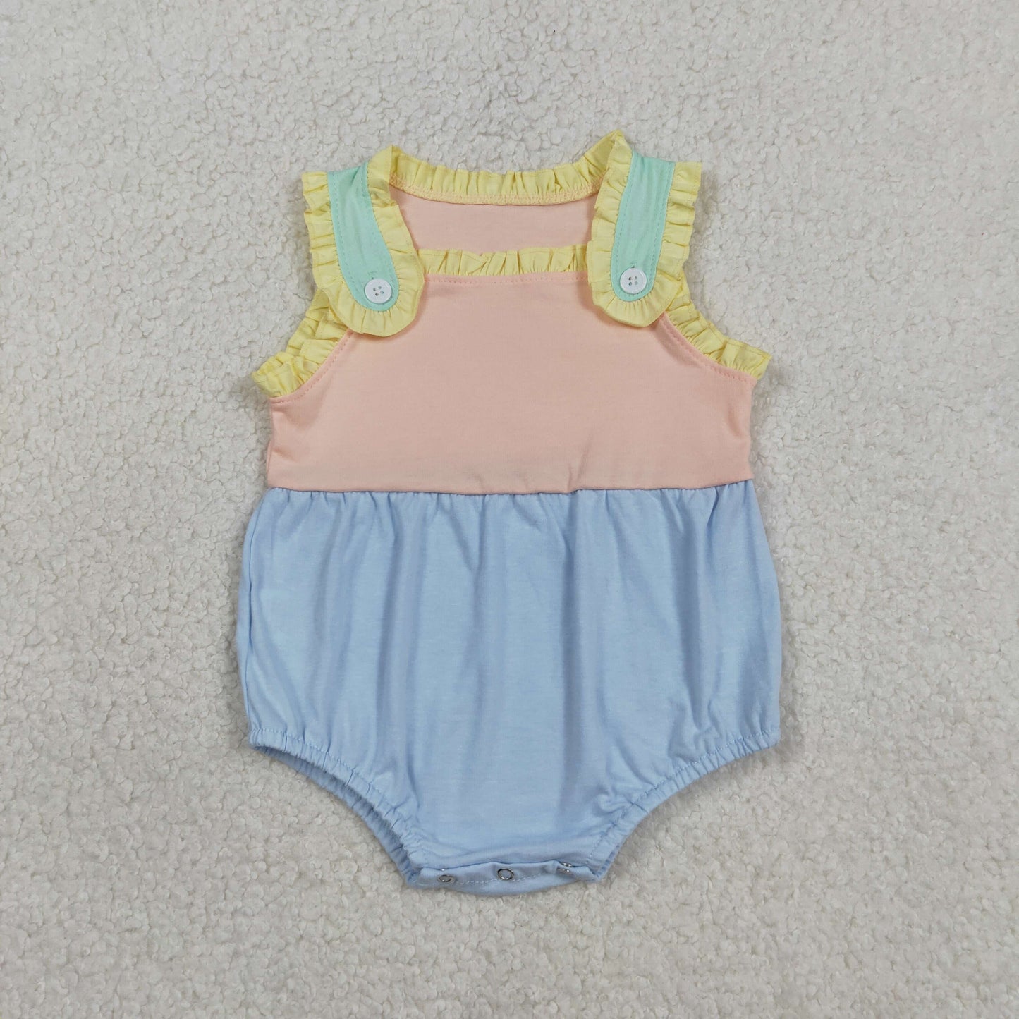 RTS Sibling Baby Boys Girls Infant Summer Bubble Rompers Cotton Clothes