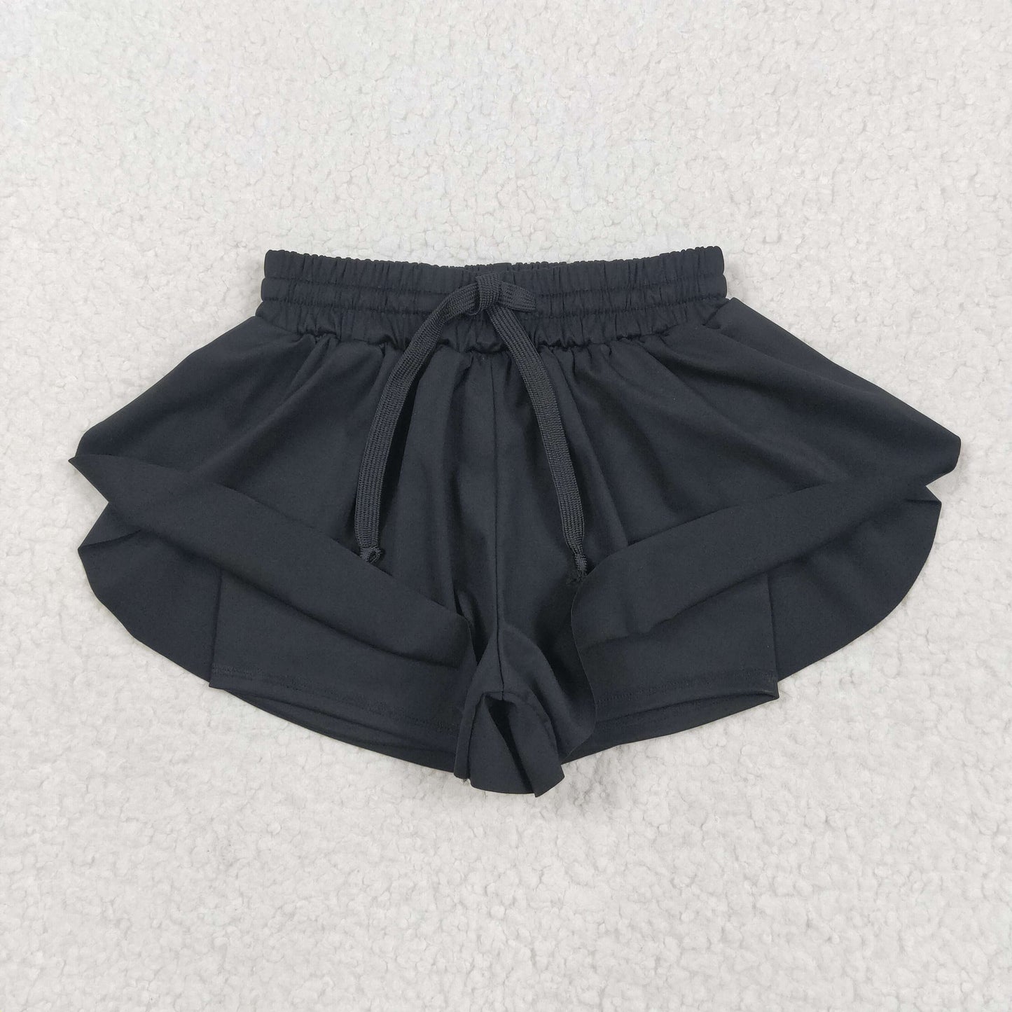 USA Shop Baby Girls Kids Black Yoga Active Ruffle Shorts Bottom Clothes