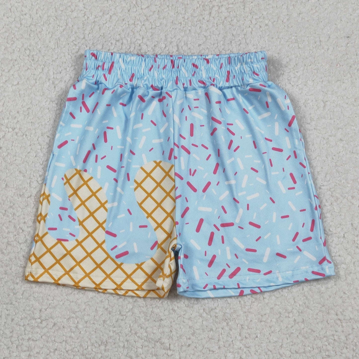 USA Shop Baby Boys Sprinkles Drip Team Pockets Blue Shorts Bottoms Clothes