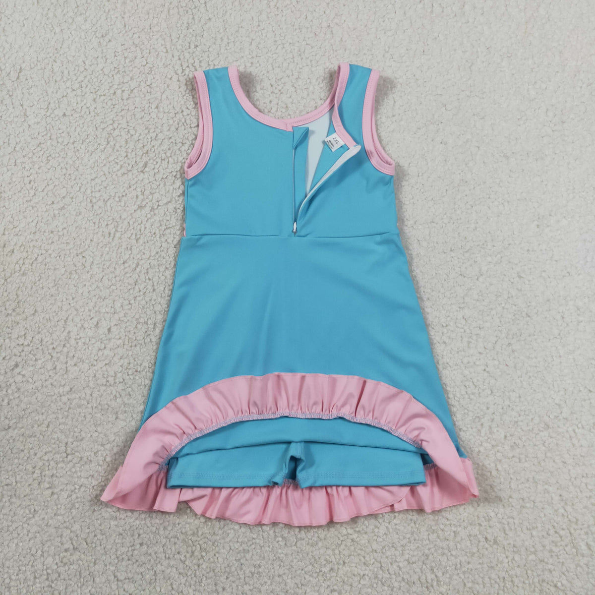 Baby Girls Kids Sleeveless Shorts Scallop Dress Yoga Active Summer Clothes