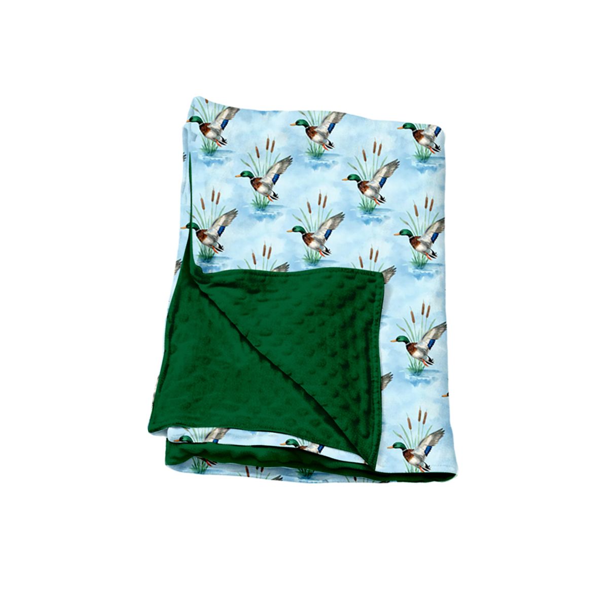 Moq 5 Preorder Baby Kids Boys Ducks Green Blanket