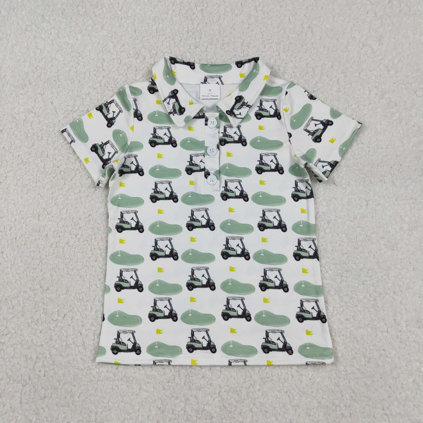 Baby Boys Short Sleeves Buttons Golf Shirt Tops