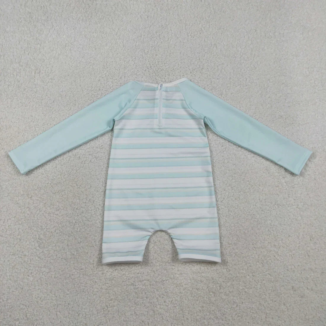 RTS Sibling Baby Boys Kids Long Sleeves Stripes Zipper Tops Shorts Set Jumpsuit Swimsuits Clothes