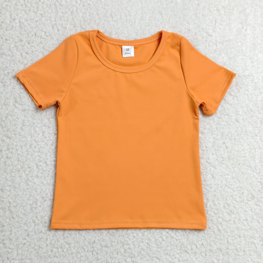 Baby Girls Kids Orange Shirt Pumpkins Bows Skirt Shorts Fall Set Yoga Active Thanksgiving Clothes