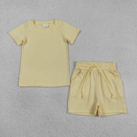 RTS Sibling Baby Boys Kids Short Sleeves Shirts Pockets Shorts Summer Cotton Sets Clothes